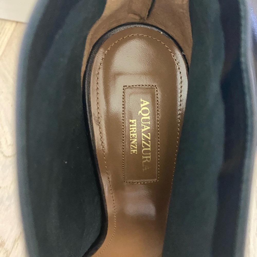 Aquazzura Black Cutout Heels size 8.5 - Picture 7 of 9